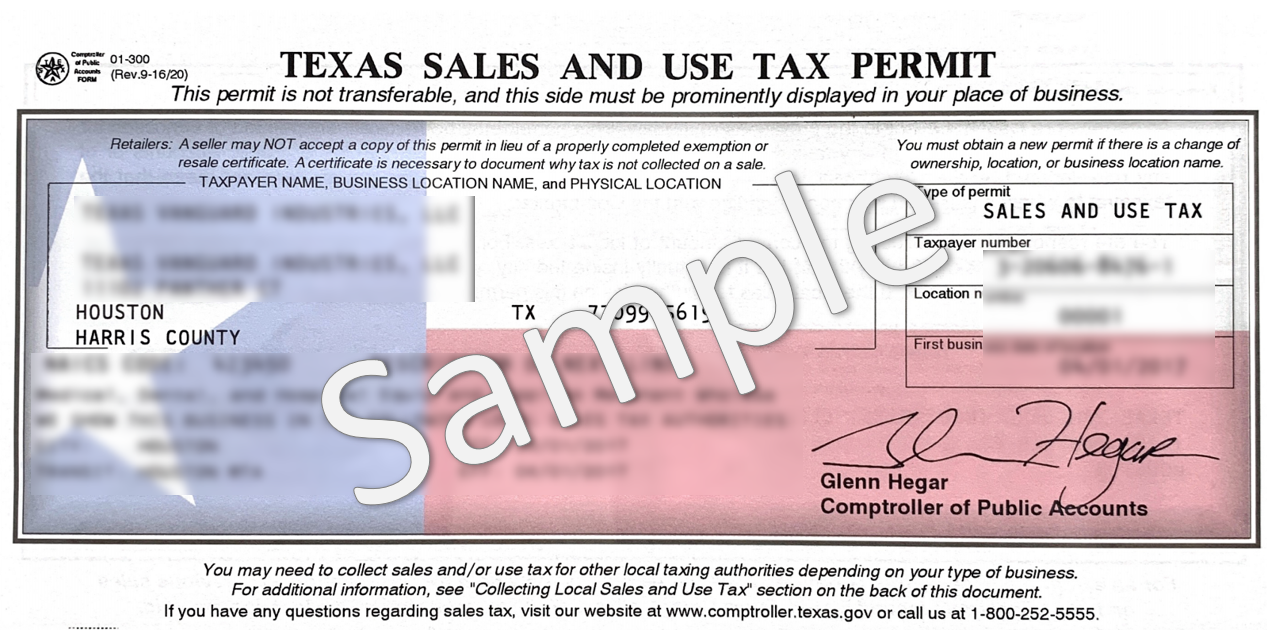 Texas Sales Use Tax Permit Y El Resale Certificate Todo Lo Que 